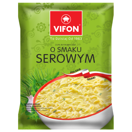 VIFON Zupa błyskawiczna o smaku serowym (Polskie Smaki) 65 g
